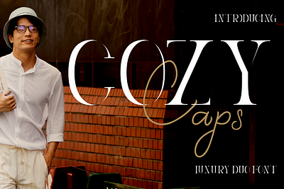 Cozy Caps – Luxury Duo Font beautiful font branding business font display font duo font elegant font greeting card invitation font logo font luxury font magazine font modern serif packaging font poster font professional font script font serif font sophisticated font stylish font wedding font