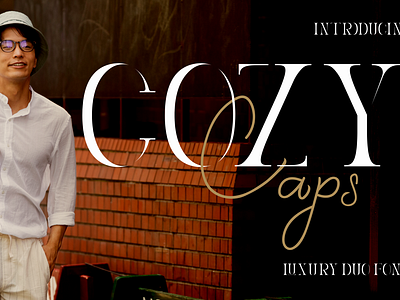 Cozy Caps – Luxury Duo Font beautiful font branding business font display font duo font elegant font greeting card invitation font logo font luxury font magazine font modern serif packaging font poster font professional font script font serif font sophisticated font stylish font wedding font