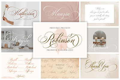 Robinsan (Premium Calligraphy) app branding calligraphy design elegant font graphic design illustration logo modern premium vector