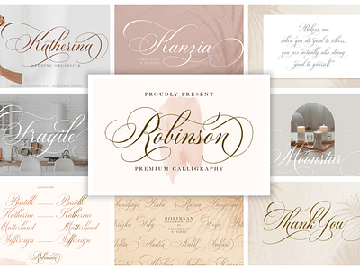 Robinsan (Premium Calligraphy) app branding calligraphy design elegant font graphic design illustration logo modern premium vector