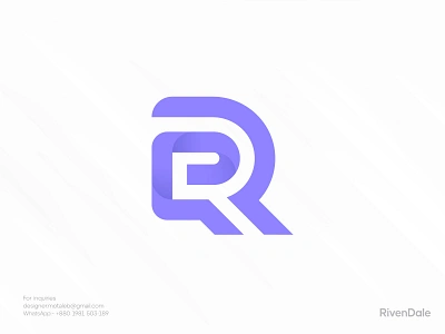 Letter R & D - Modern, Minimalist, Tech, StartUp Logo brand identity branding buisness corporate custom d design identity letter letter logo logo logo design logo designer logos minimalist modern logo r startup tech timeless