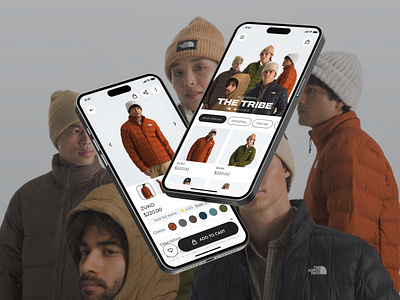 Online shop App🛒🧥 app design figma flat minimal mobile app ui uiux