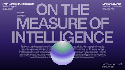 On the measure of intelligence ai artificial intelligence banner measure podcast poster