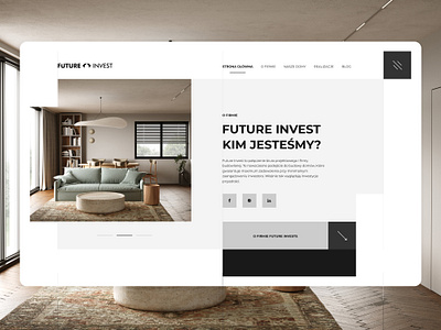 Future Invest - website for the construction industry construction developer webdesign website