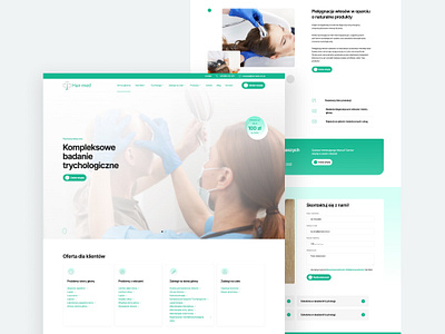 Hair Med - website for trichology clinic clinic graphic design webdesign website