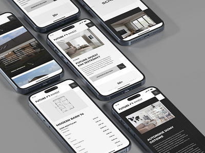 Future Invest - mobile view construction design graphic design mobile webdesign website