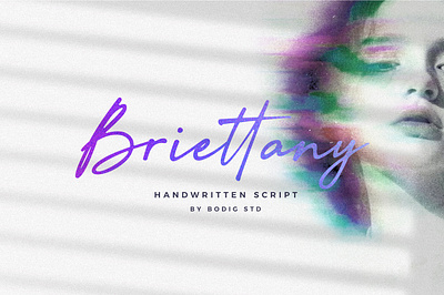 Briettany Font elegant font handletter handwritten script font signature typeface typography