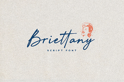 Briettany Font elegant font handletter handwritten script font signature typeface typography