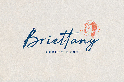 Briettany Font elegant font handletter handwritten script font signature typeface typography