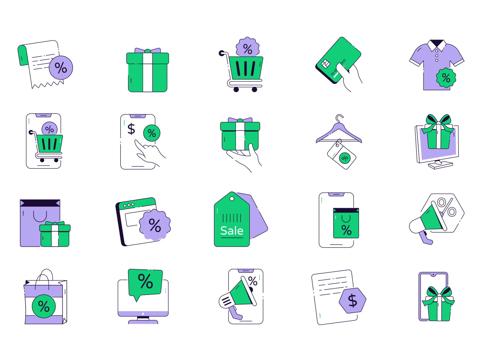 Black Friday - Minimal Flat Vector Icon animation motion graphics savings ui