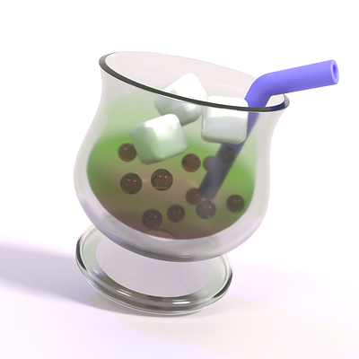 Boba drink | 3D Modeling 3d animation blender modeling