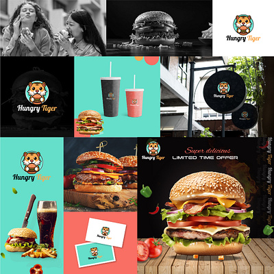 Hungry Tiger: Playful Cartoon Logo Design brand identity branding brandingdesign business cartoon design graphic design illustration logo logo design logobrand logoconcept logodesigns logoinspiration logomark logos logotype mascot minimal minimalist