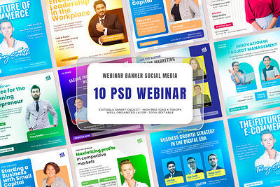 Webinar Business Social Media Banner banner feed design graphic design social media banner