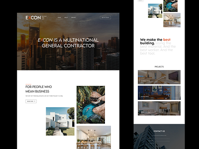 Construction Website construction web design construction web ui construction website elegant design elegant landing page elegant web design landing page landing page design landing page ui web design web ui web ux website landing page