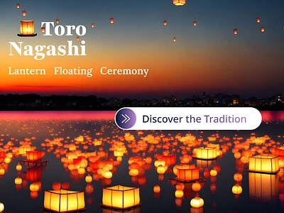 Toro Nagashi Landing Page creativedesign creativeprocess culturaldesign interactivedesign interfacedesign japaneseculture landingpage minimalistdesign toronagashi userexperience uxdesign visualstorytelling webdesign