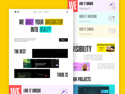 Web Design Agency - Landing Page creative agency creative design creative landing page design agency design trend landing page landing page design landing page ui ui design ux design web design