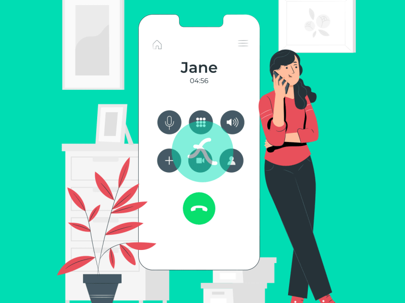 Calling concept Lottie JSON animation animated animation apps custom gif html5 json loaded loader loading lottie lottiefilestore preloader webpage