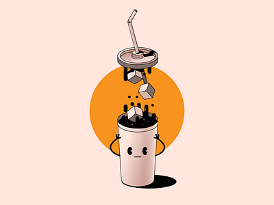 Inktober - Day 11 - Snacks drink illustration gradient illustration inktober 2024 milkshake illustration snack illustration snacks vectober 2024 vector