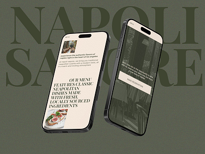 Napoli Sapore - mobile design branding design graphic design logo mobile design responsive design typography ui web design