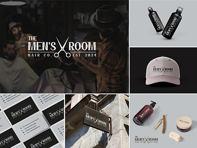 Logo for a Salon & Spa beautylogo brandidentity branding brandingdesign brandstyleguide design graphic design haircutlogo illustration logo logodesign mensalonlogo mensroom menssalonlogo minimalistlogo salonlogo salonspalogoformen spalogo ui vector