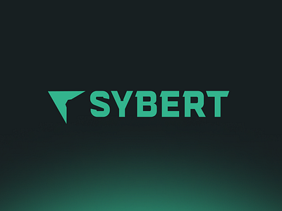 Sybert Logo flat font lettering letters logo logotype modern sharp triangular type vector