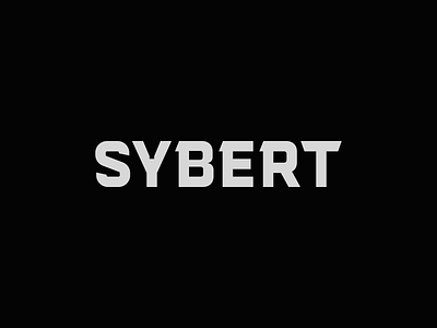 Sybert Logo flat font lettering letters logo logotype modern sharp triangular type vector