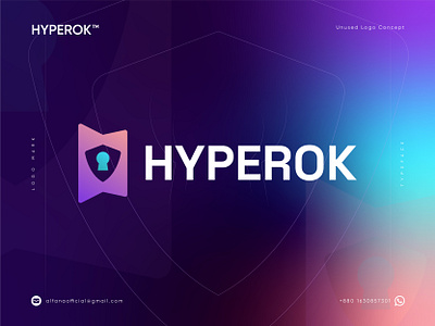 Hyperok - Logo Design Concept blockchain brand identity branding crypto cyber defi hacker hacking lock logo logo design logo designer logo identity logotype modern logo security shield technology token web3