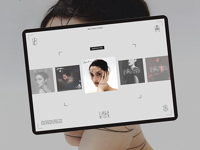 Singer Banks - Modern Experimental Aesthetic Website - Main (S) artist awwwards banks case study clean dailyui experimental fashion kirikov luxury main page minimalist music singer ui ux web design website website designer website layout