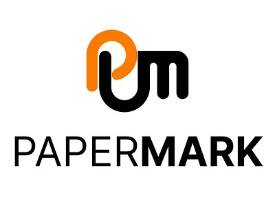 PaperMark new logo design branding design graphic design logo logo design papermark symbol logo text logo typography