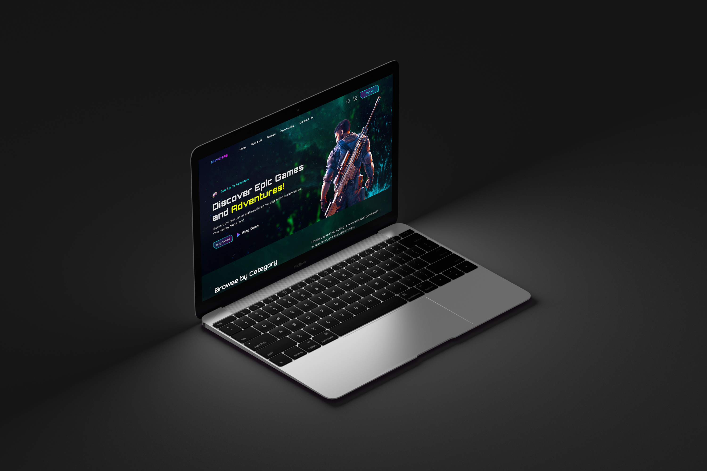 Gaming Website Concept Landing Page Design Full View company website design esports game design game ui gaming website design gaming gaming app gaming landing page gaming platform gaming site gaming website gaming website design landing page design mobile games product landing page technology website ui ux design web design website design