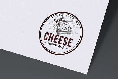 Chees logo agricultur branding chees logo classic logo emblem logo farm graphic design logo vintage logo