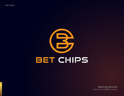 Bet Chips logo design | BC Logo | Betting logo design bc bc logo bc logo design bet chips bet chips identity bet chips logo betchips betting logo betting logo design bettings brand identity branding logo logo design logo grid logo guide mobile apps orange logo round logo