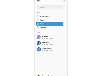 navigation bar #SaaS dashboard nav navigation bar saas team ui ux