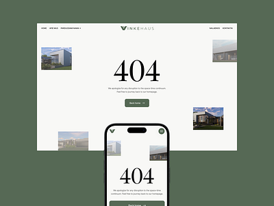 VinkeHaus Corporate website. UX | UI Design corporate website design houses landing ui uiux user interface ux web webdesign