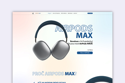 Headphones website design | concept 2024 airpods apple branding design graphic design headphones ui ux web design website