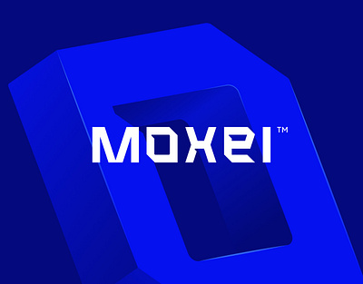 Moxel - Software company branding blue brand guideline branding development logo logotype modern moxel software typography logo wordmark