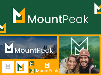 MountPeak Travel Logo Concept with Letter M adventure adventure logo brand brand identity branding colorful design illustration letter m logo logo design logos logotype m letter logo modern logo mountain logo mountpeak peak logo travel travel logo