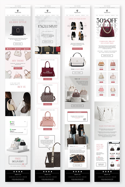 Venutti Bags | Email Design email design email marketing graphic design