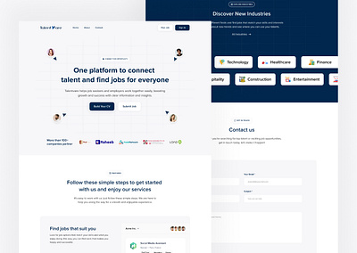 Landing Page Design — for Talentvare cleandesign creativedesign designinspiration freelancedesigner interfacedesign landingpage minimaldesign productdesign responsivedesign uidesign userexperience uxdesign webdesign