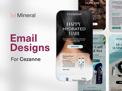 Cezanne Hair | Email Design email design email marketing email template graphic designing newsletter