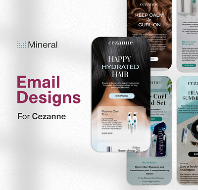 Cezanne Hair | Email Design email design email marketing email template graphic designing newsletter