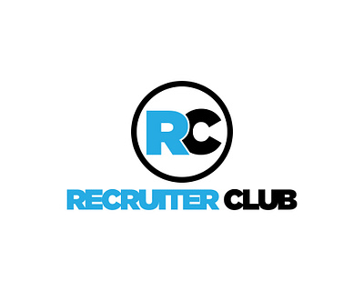 Recruiter club logo modern logo design