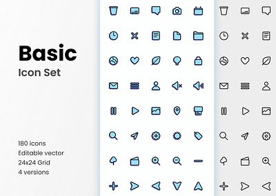 Basic Icon Set graphic design icon design