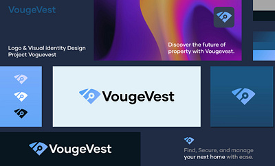 Brand Identity Design Vougevest app logo branding graphic design logo