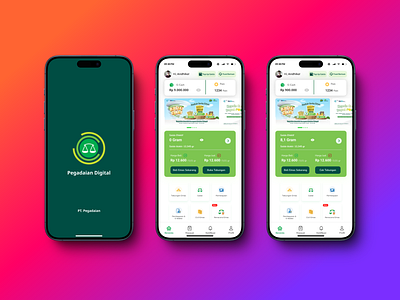 Pegadaian Mobile App ui