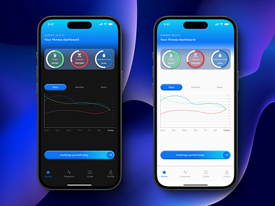 Fitness Progress Tracker branding design productdesign prototype ui