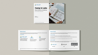 Camp in Labs Brand Book branding color palette logo typography