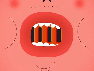 Chewing Gum 2d animation after effects chewing animation chewing gum chewing gum animation gum motion design motion graphics