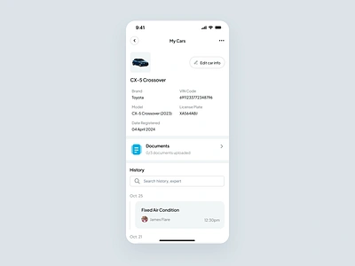 My Cars cars mobile mobile app plus jarkata sans ui ux visual design