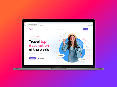 Travly Traveling Website ui